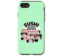 Sushi prima delle preoccupazioni Cibo Kawaii Custodia per iPhone SE (2020) / 7 / 8