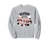 Sushi prima delle preoccupazioni Cibo Kawaii Felpa
