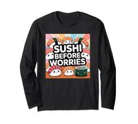 Sushi prima delle preoccupazioni Cibo Kawaii Maglia a Manica