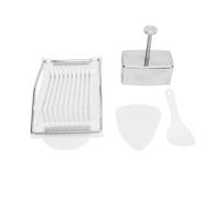 Sushi Rice Forming Set | Automatic Spring - Loaded Press for Easy Onigiri & Musubi | Stainless Steel Kitchen Tool with Egg Cutter/Triangular Former/Rice Spoon | Dishwasher Safe