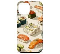 Sushi Roll cibo giapponese Custodia per iPhone 12 mini