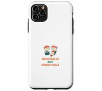 Sushi Rolls Non Ruoli di genere Carino Uguaglianza Cibo Pun Custodia per iPhone 11 Pro Max