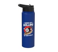 Sushi Rotolante Things Got Rolling Con Ironia Stainless Steel Insulated Water Bottle