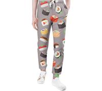 Sushi Seamless Pattern Pantaloni della tuta da uomo Casual Joggers Pantaloni Athletic Lounge con tasche per le donne