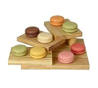 Sushi Serving Stairs - Multi-Level Raw Fish Platter for Appetizers | Solid Bamboo Craftsmanship with Non-Slip Base & Easy-Clean for Catering, Party, Dining Room and Kitchen