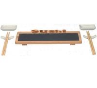 Sushi Set 7 pezzi con vassoio 30x16cm Alpina