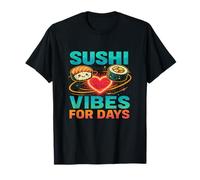 Sushi Vibes For Days Giapponese Food Lover Anime Divertente Kawaii Maglietta