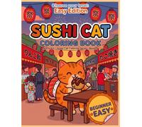 SUSHIGAT COLORING BOOK: Mochi Art Sushi Cat Coloring Series Book3