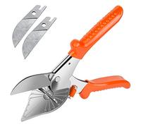SUSHOP Cesoia per Guarnizioni, Cesoia per Tagli Obliqui 45 A 135 Gradi con 2 Lame, Cutter per Trim Ad Angoli Multipli/Regolabili, Taglio di Plastica, Tubo in PVC PPR PE, Ramo, Filo