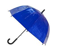 Susino Ombrello a campana da donna, apertura automatica, ombrello in metallo, colore: argento