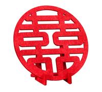 susiodeu Centrotavola cinese per matrimonio con doppia felicità, scultura 3D leggera ma resistente, simbolo della felicità