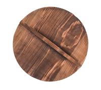 susiodeu Coperchio per padella in legno resistente al calore, accessorio essenziale per la cucina, contro le ustioni, facile da usare, per tutti i cuochi, Marrone, 26 cm
