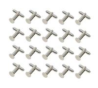 susiodeu Elegante confezione da 20 basi per gemelli cabochon rotondi vuoti da 8 mm per gemelli formali fai-da-te