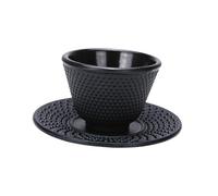 susiodeu Kung Fu Teaware Creative Teaware Set di Tazze da tè retrò in ghisa Lavorata a Mano Che fonde Senza Sforzo funzionalità ed estetica Teiere Giapponesi Tazza in ghisa con piattino