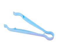 susiodeu Morsetto per biberon in PP per biberon, riutilizzabile, portatile, lavabile, appeso, resistente al calore, tinta unita, morsetto per capezzoli, Blu