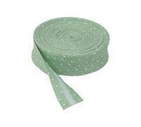 susiodeu Nastro in sbieco a Piega Singola Resistente e Facile da rifinire sui Bordi per Cucire e trapuntare Punti Stampa Nastro stirato Facile, Punto Verde Chiaro