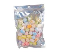 susiodeu Uova di gommapiuma per bambini, attività pasquali educative e divertenti, decorazioni per le vacanze di Pasqua, mini uova artificiali semplici e comode, macchie bianche d'uovo, 2x2.5 cm