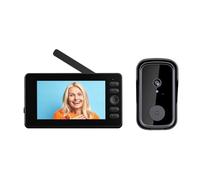 susiodeu Videocitofono wireless con Wi-Fi, supporta la registrazione video e lo scatto di foto, oltre alla notturna a infrarossi. Videocitofono wireless con telecamera.