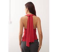 Susmie's - Isabella - Top rosso con allacciatura al collo No Size