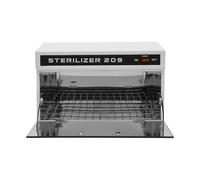 Susoso Alta temperatura, gabinetto disinfettante da 10 l, sterilizzatore da 8 W, con finestrella di sicurezza, in acciaio inox, per la casa, 37 x 21 x 24 cm, bianco e nero