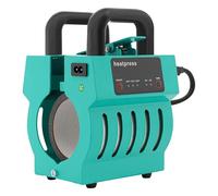 Susoso Pressa per tazze, 350 W, con cavo di alimentazione lungo, angoli arrotondati, gamma di temperatura 160/180/200 ℃, per bicchieri da 10-11 oz 14,9 x 14,9 x 22,1 cm, blu