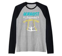 Suspended in My Happy Place Acrobats Yoga Maglia con Maniche Raglan