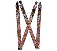 `Suspenders - 1.0`` - Born To Raise Hell Pink` ACC NUOVO
