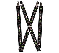 `Suspenders - 1.0`` - Christmas Blocks Black/White/Multi Color` ACC NUOVO