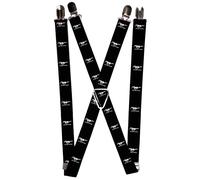 `Suspenders - 1.0`` - Ford Mustang Black/White Logo Repeat` ACC NUOVO