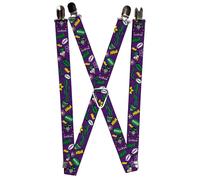 `Suspenders - 1.0`` - The Joker Elements Collage Purple/Green/Yello... ACC NUOVO