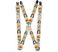 `Suspenders - 1.0`` - Wonder Woman Face/Pose Leopard Tan` ACC NUOVO