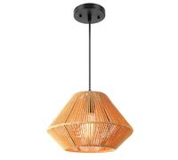 Suspension en Corde de chanvre tissée à la Main - Lustre de Style nordique pour Cuisine, Salle à Manger, entrée de Salon