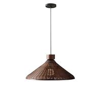 Suspension en rotin tissé à la Main - Lustre élégant en bambou pour Une décoration bohème, Hauteur réglable, éclairage Naturel pour Cuisine, Salle à Manger et Salon