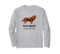 Sussex Spaniel Dog Rare Rare Compagno Notevole Maglia a Manica