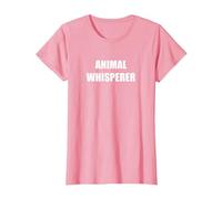 Sussurratori di Animali Maglietta, Donna, Rosa, XS