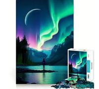 Sussurri del Nord Puzzle da 1000 pezzi per adolescenti Stimola la mente Divertimento Taglio di precisione Attività creativa rilassante Pausa mentale (38x52cm)