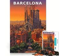 Sussurri di pietra in stile crepuscolo retrò Puzzle da 1000 pezzi Focus Gioco di costruzione Zero Gap Perfetto incastro Attività gratificante per i giorni di pioggia (38x26cm)