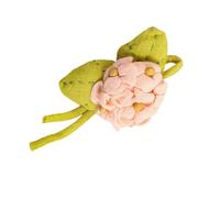 Sustainable Fabric Hydrangea Brooch Floral Designs Secure Metal Backing for Women’s Clothing Decoration Fabric Alloy Floral Pin Accessory