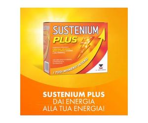 Sustenium Plus integratore multivitaminico energizzante 22 Bustine Gusto Arancia