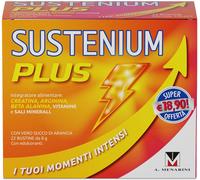 Sustenium Plus integratore multivitaminico energizzante 22 Bustine Gusto Arancia