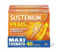 Sustenium Plus Limone e Miele, lntegratore Multivit. con Creatina, 40 Buste | Energia Fisica e Mentale, con 3gr Creatina monoidrato, L Arginina, Beta Alanina, Vitamine, Minerali, Senza Zuccheri o Glutine