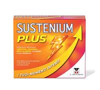 Sustenium Plus, lntegratore Multivitaminico con Creatina, Energia, 12 Buste | Energia Fisica e Mentale, con 3gr Creatina monoidrato, L Arginina, Beta Alanina, Vitamine, Minerali, Senza Zuccheri o Glutine