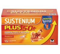 Sustenium Plus 50+ Integratore Energia Fisica e Mentale, 15 flaconcini