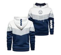 SUSTOREC Felpe con Cappuccio da Uomo per Saab Felpe con Cappuccio Felpa con Cappuccio A Maniche Lunghe Giacca Sportiva Stampa Street Wear Collision Color Outwear-White||L