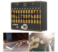 Sustvita 10 - Band EQ Guitar Effects, Stereo Equalizer Modulation, True Bypass Design, Shell in alluminio di alta qualità per accessori per chitarra elettrica