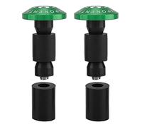SustVita 22mm 7/8inch Handlebar Plugs Motorcycle Bar End Caps CNC Machined Aluminum Sliders for ATV Offroad Grips Enhancing Bike Appearance and Handling (Green)