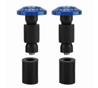 SustVita 22mm 7/8inch Handlebar Plugs Motorcycle Bar End Caps CNC Machined Aluminum Sliders for ATV Offroad Grips Enhancing Bike Appearance and Handling (Blue)