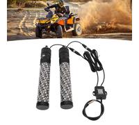 SustVita 2pcs 12-24V RGB LED Whip Light Waterproof App Remote Control 366 Modes Chasing Whip Antenna for UTV ATV Off Road Sand Truck Boat (1FT)