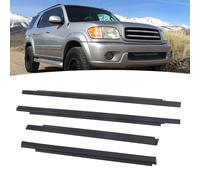 Sustvita 4pcs Weatherstrip per 2001-2007, rivestimento del finestrino della porta della porta Auto Riduzione del rumore resistente alle intemperie 757100C010 757200C010