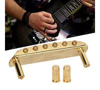 Sustvita Accurate Design Bridge, Metal Guitar Bridge Easy Suning per chitarre elettriche a 6 corde (Oro)